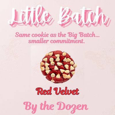 Red Velvet Little Batch Cookies
