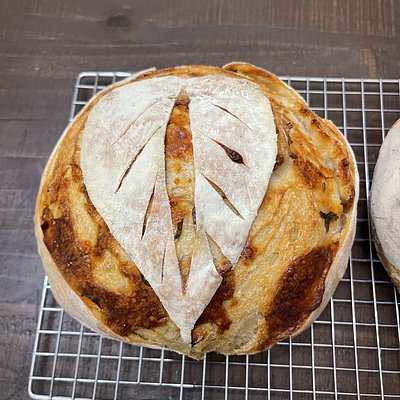 Small Basil and Quesadilla White Cheese Loaf