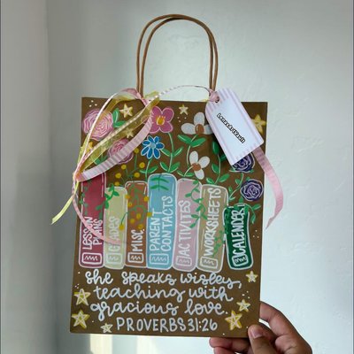 Painted Gift Bag 
