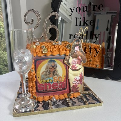 Glam Square Cake