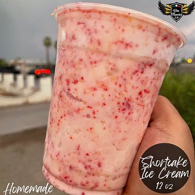 12 Oz Homemade Shortcake Ice Cream