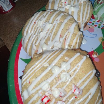White Chocolate peppermint Cookies