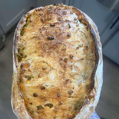Jalapeño & Cheddar Sourdough Loaf 