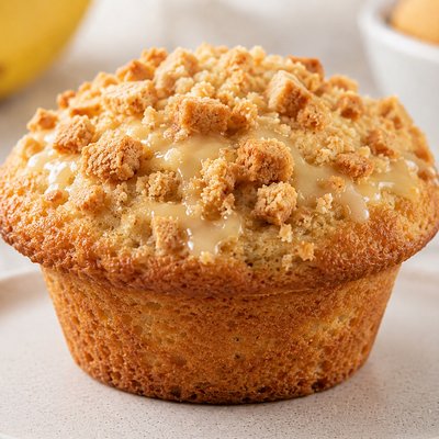 2 Large Banana pudding Sourdough Muffins 