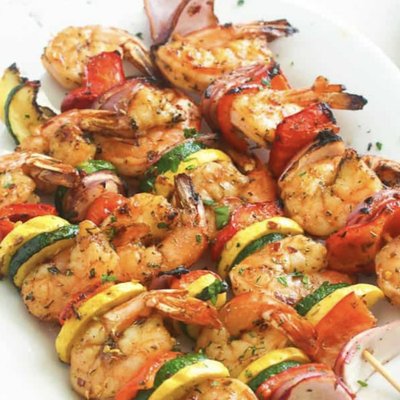 Skewered Shrimps