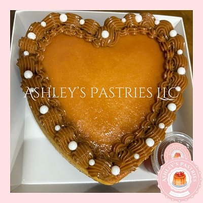 6 Inch Heart Chocoflan