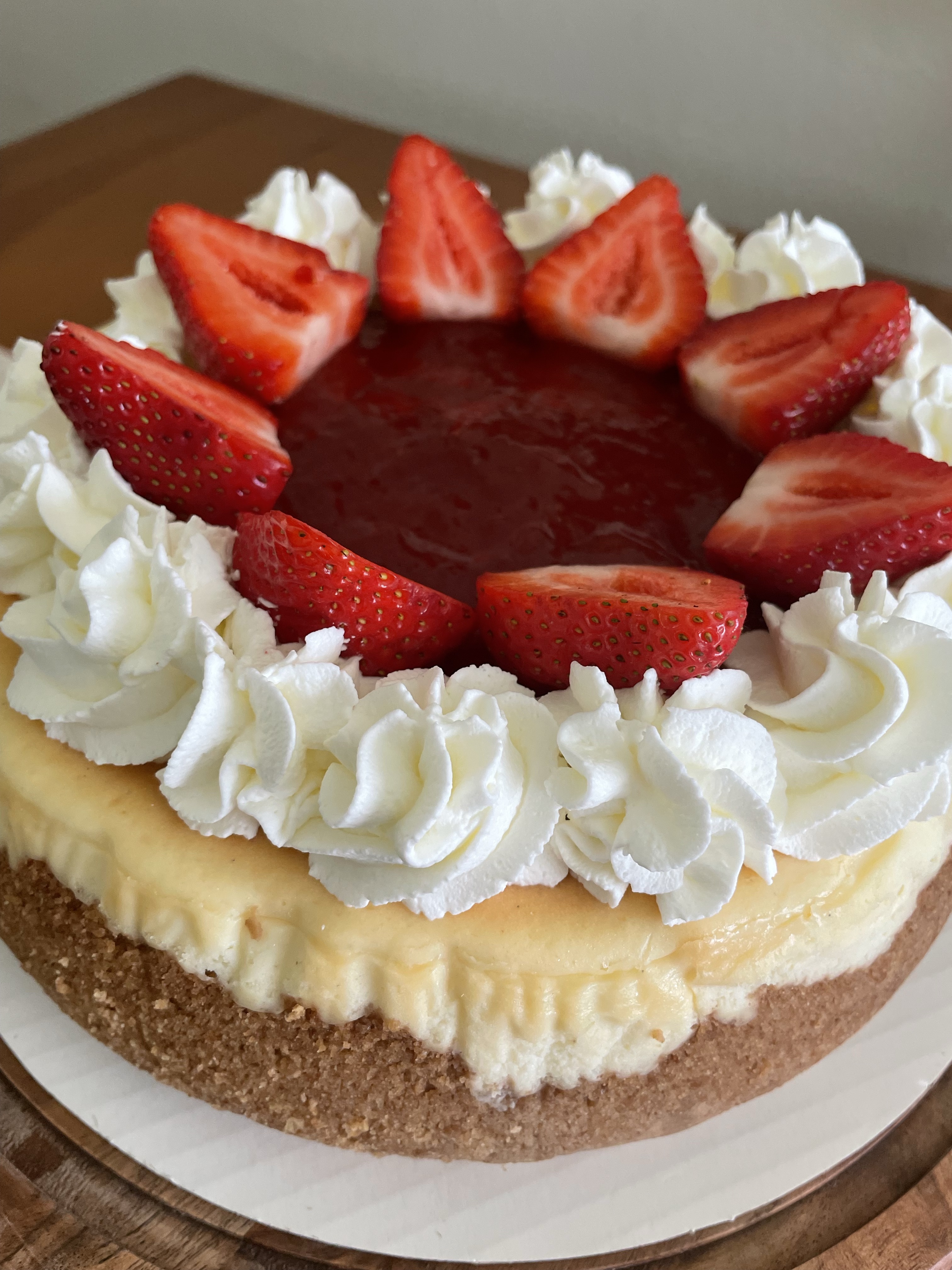 9” Strawberry NY Cheesecake