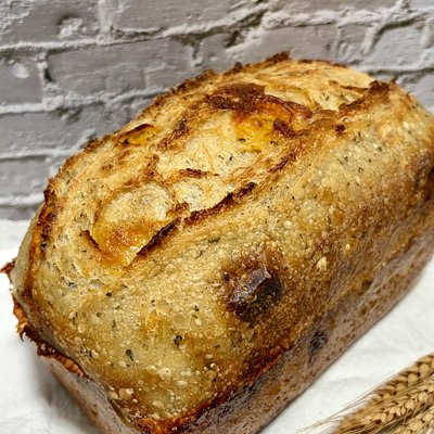 Italian Herb & Cheese Sourdough Loaf