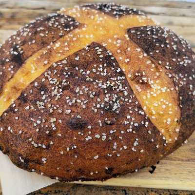 🥨 Pretzel Sourdough Bread