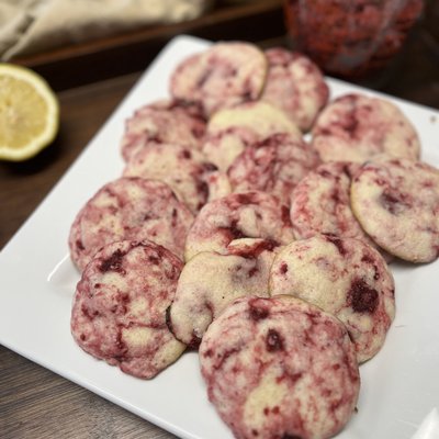 GF Lemon Raspberry Cookies