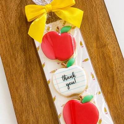 3-Mini Apple Cookie Sleeves (Gather'd Market)
