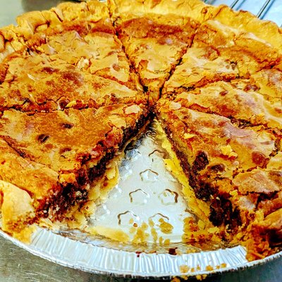 Chocolate Chip Cookie Dough Pecan Pie