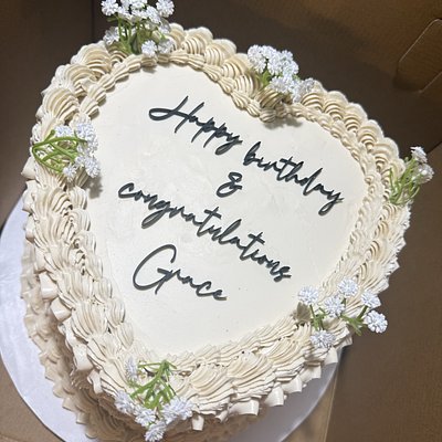 10” Heart Cake - 3 Layers