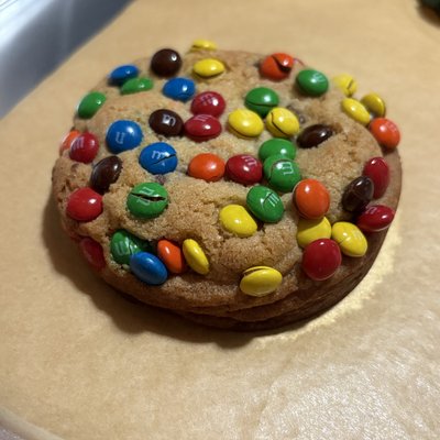 M&M Deep Dish Cookies 