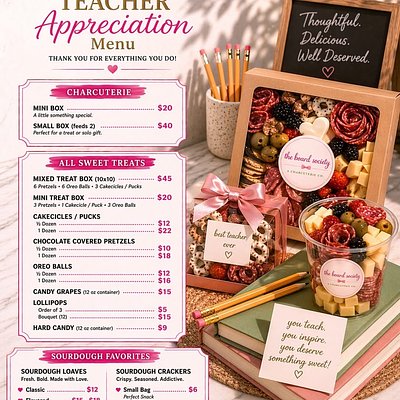 🍎 Teacher Appreciation Boxes & Treats