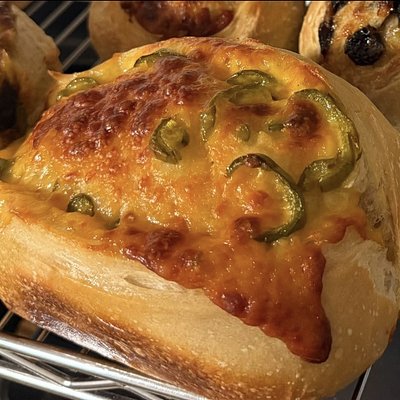 Colby Jack Jalapeno Sourdough Loaf