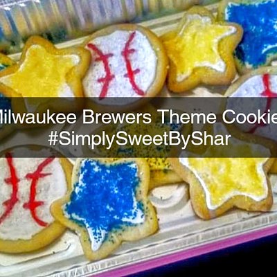 Milwaukee Brewers Theme Cookies