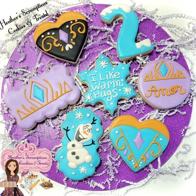 Frozen Birthday Sugar Cookies
