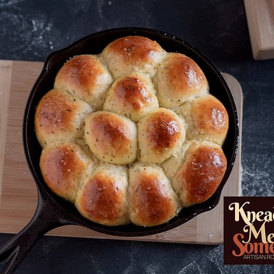 Sea Salt and Herb Sourdough Rolls