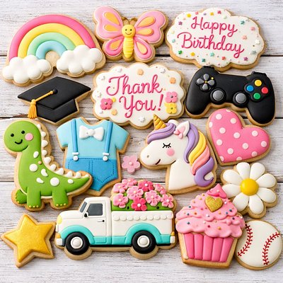 Custom Decorative Sugar Cookies 