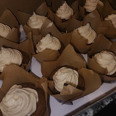 Pumpkin Spice Cupcakes W/ Cream Cheese Frosting