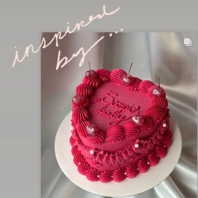 Vintage Heart Cake