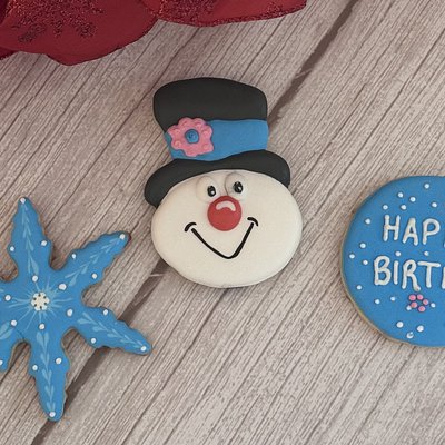 Frosted Snowman Cookies