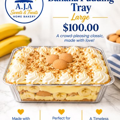 Banana Pudding Tray Large 