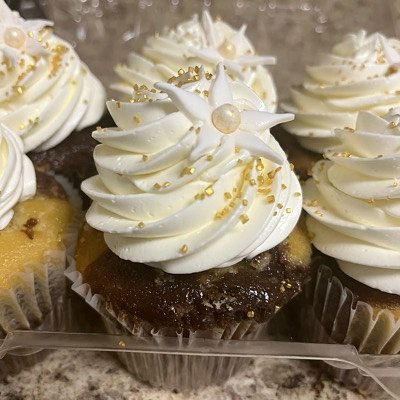 Marble Cupcakes With Sprinkles