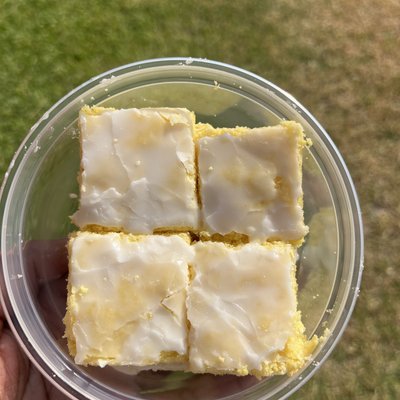 Iced Lemon Brownies