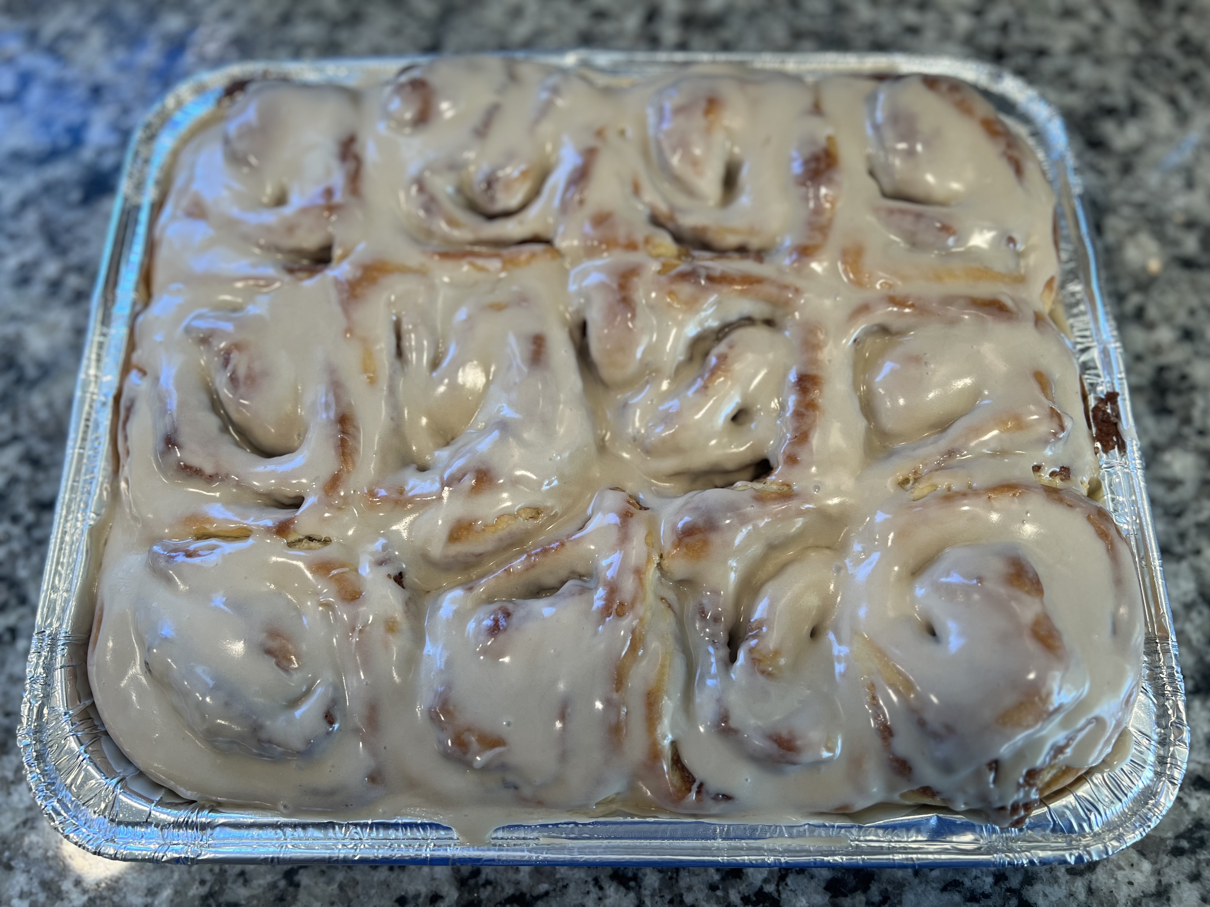 12 Cinnamon Rolls W/ Maple Coffee Icing