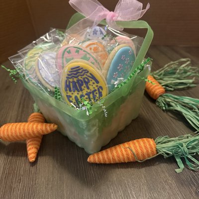 Easter Egg Iced Sugar Cookies