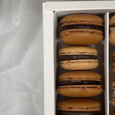 Chocolate Ganache Macarons