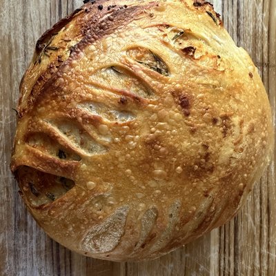 Rosemary Garlic Parmesan Sourdough
