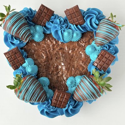 10 Inch Heart Brownie