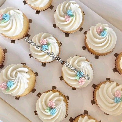 Baby Boy Shower Cupcakes