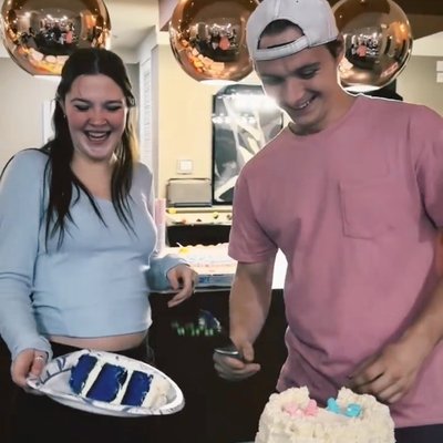 Gender Reveal Cake - 3 Layer - 6 Inch Cake
