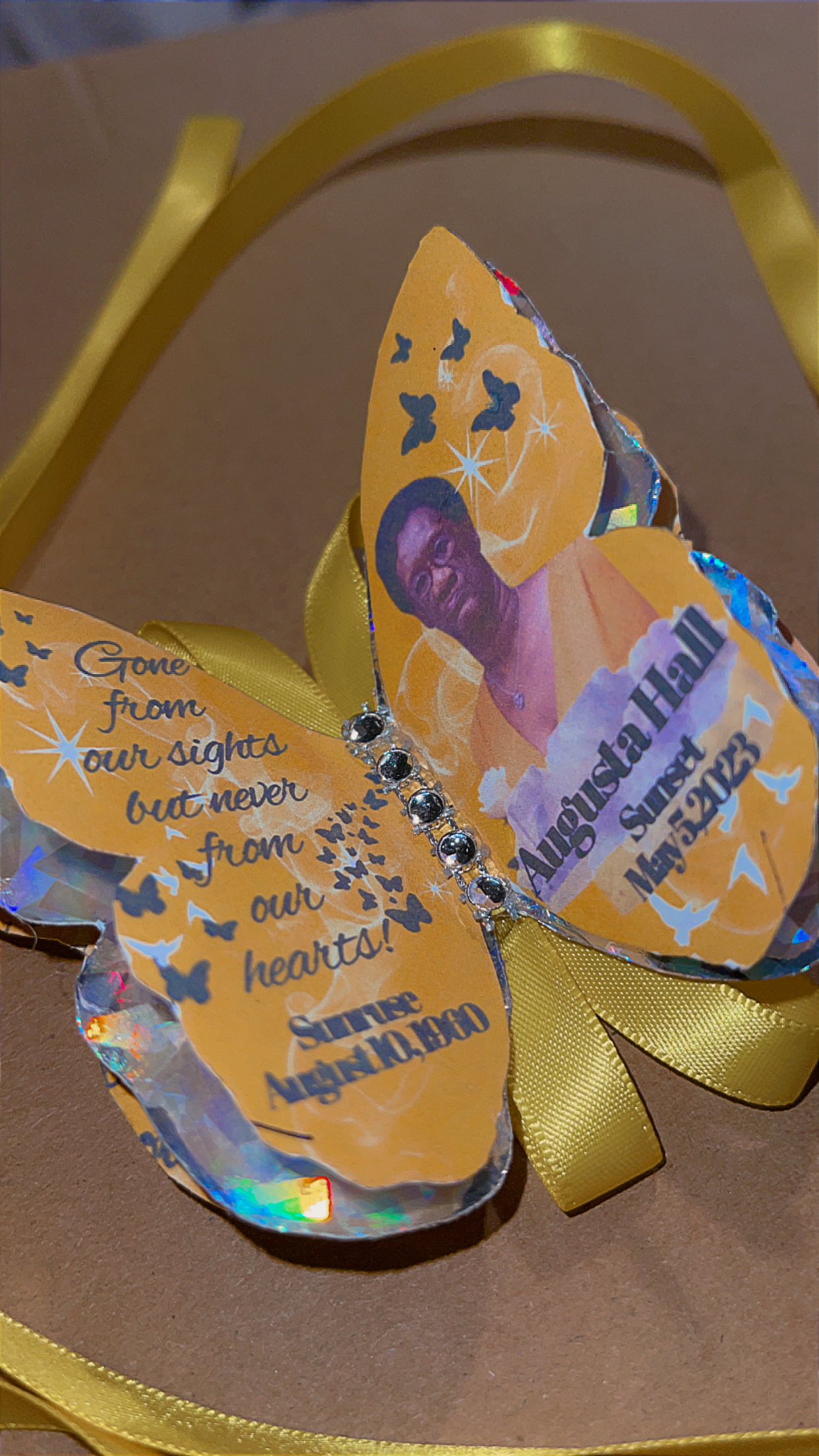 Jumbo Butterfly Memorial Pin 