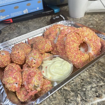 Pineapple and Grape Tray Strawberry Crunch Style