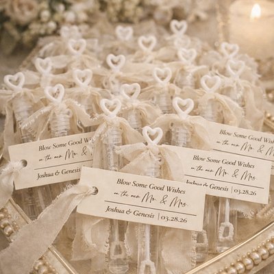 Wedding Bubble Favors