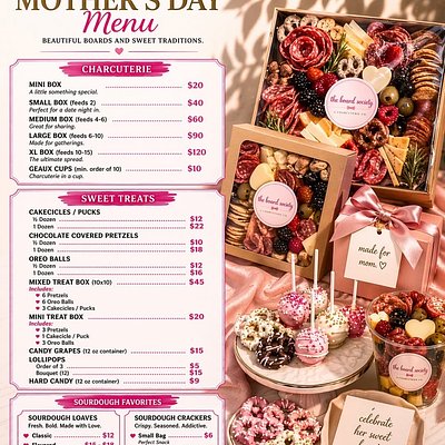 🌸 MOTHER’S DAY MENU