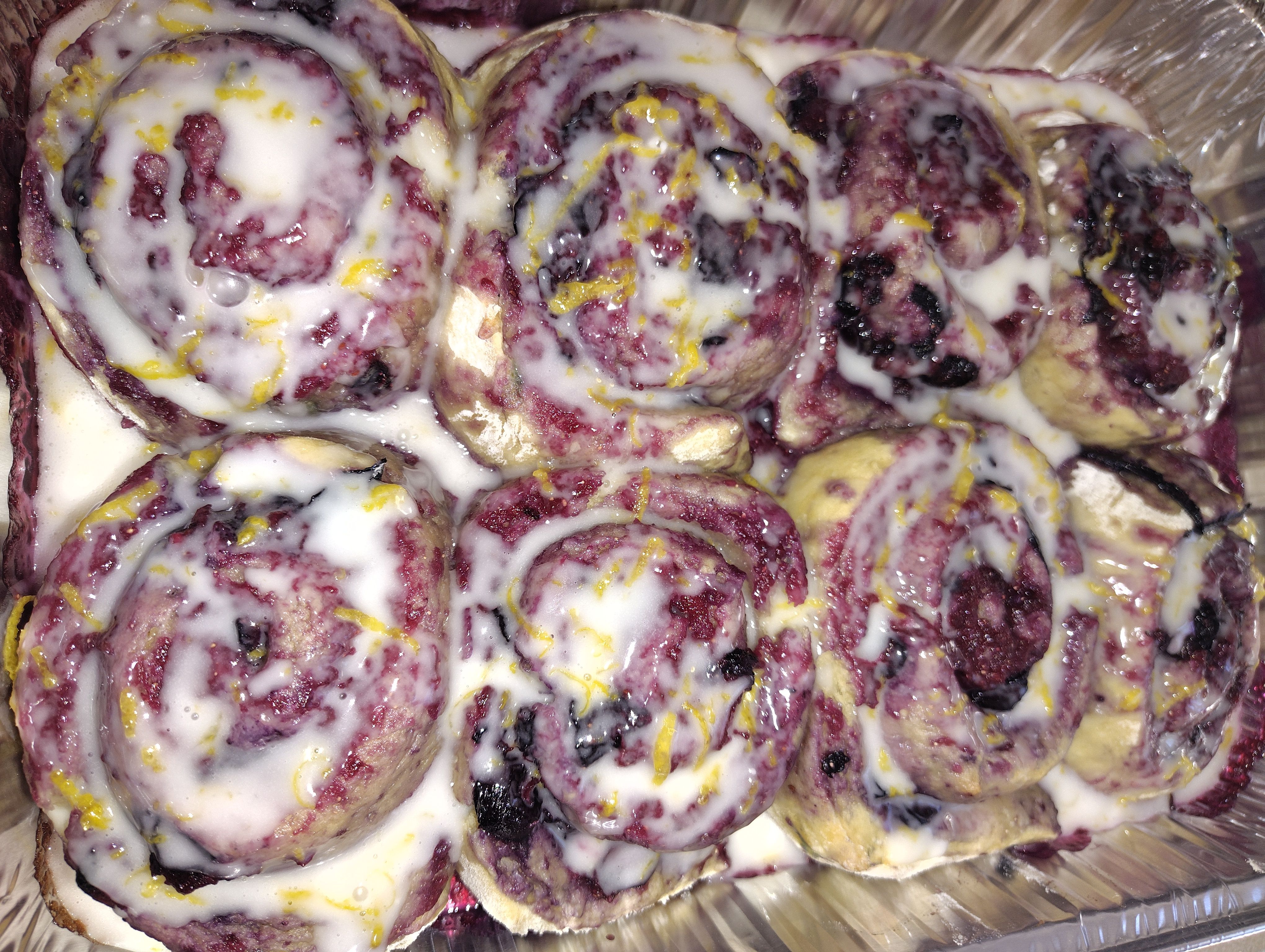 Blueberry Lemon Sweet Rolls 8 Pack