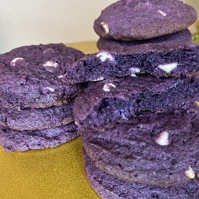 Ube Macadamia Cookies