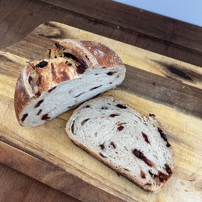 Cranberry Lemon Sourdough Artisan Loaf