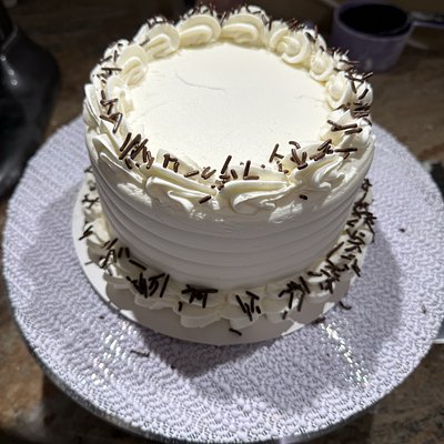 6” Chocolate Ballgown Cake 