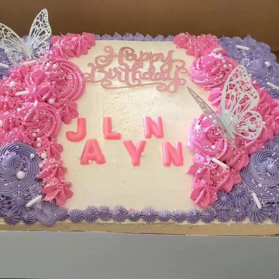 One Layer Sheet Cake (Base Price)