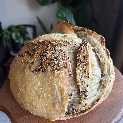 Everything But The Bagel Sourdough Loaf