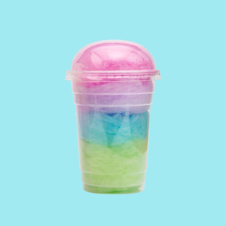 Sugar Cotton Candy Cups