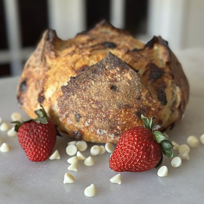 Strawberry White Chocolate Chip Sourdough 