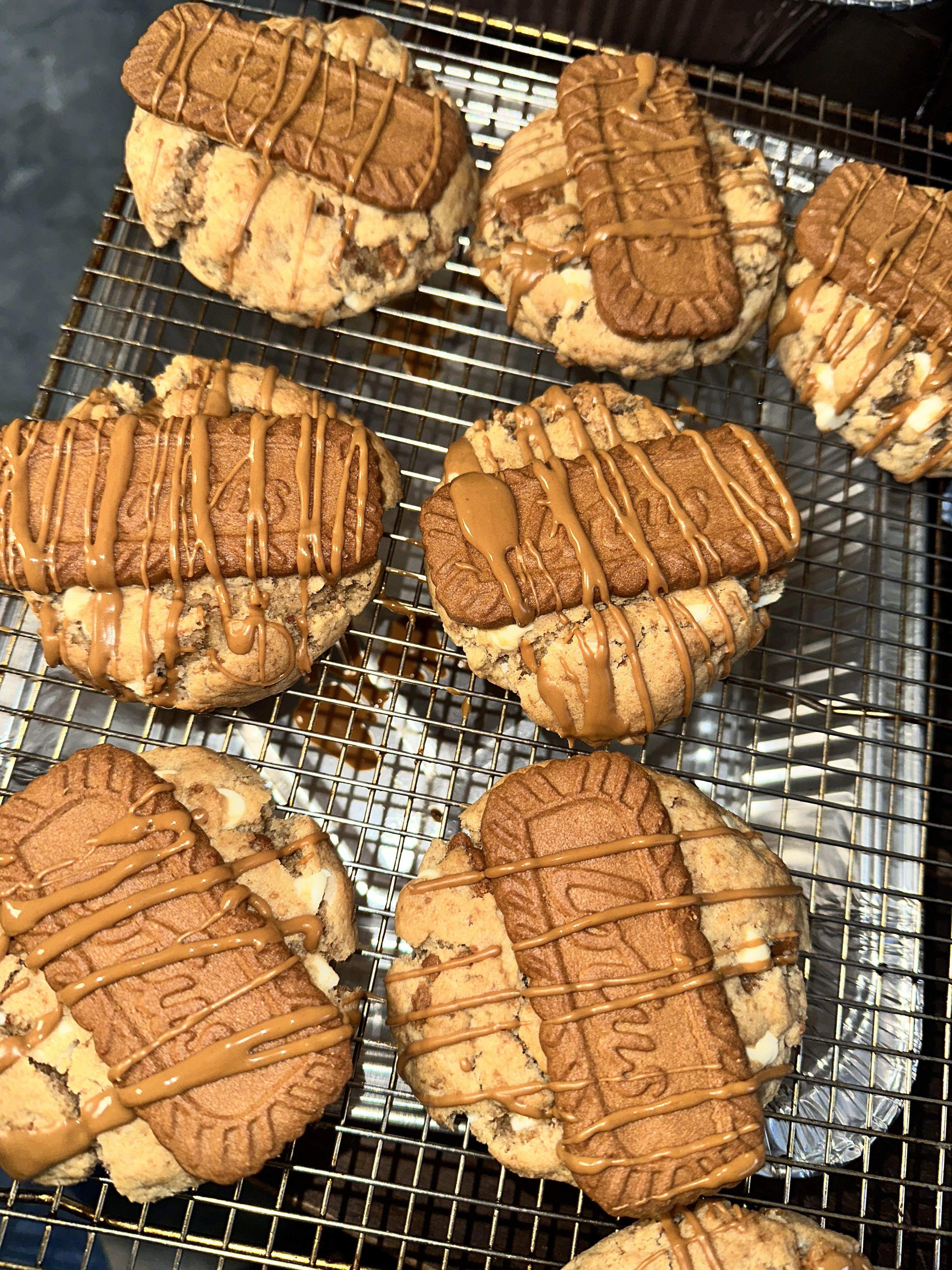 Biscoff Stuffed Cookies